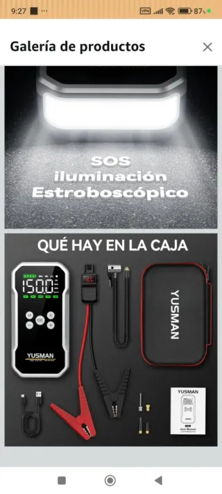 Arrancador de Baterías YUSMAN Nuevo