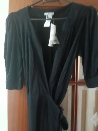 Vestido Mango Negro Talla L (equivale a M)