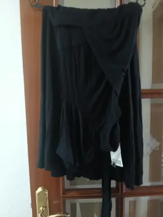Vestido Mango Negro Talla L (equivale a M)