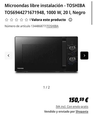 Microondas Toshiba  Sin usar