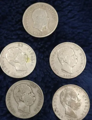 Banconote e monete 5 argenti