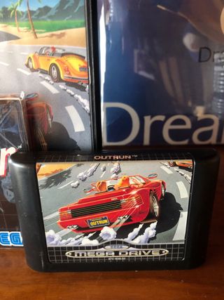 Outrun Mega Drive Sega Scatola Gioco