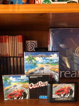 Outrun Mega Drive Sega Scatola Gioco