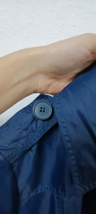 Gabardina azul nueva sin etiqueta