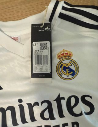 Camiseta Real Madrid Adidas Blanca Niño