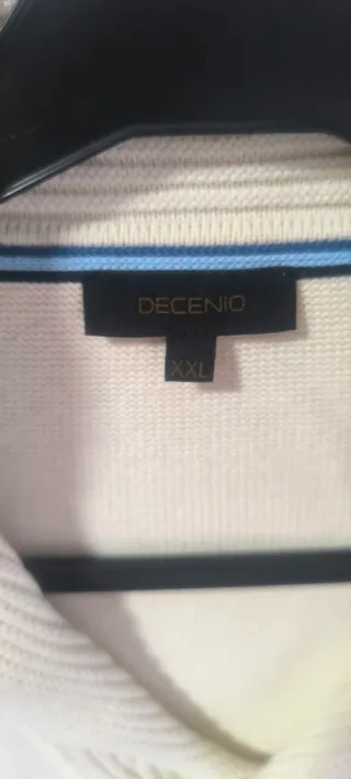 Jersey hombre cuello shawl beige XXL