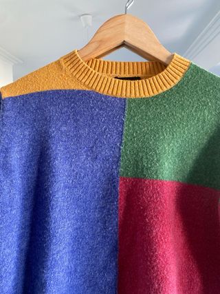 Abrigo lana vintage multicolor