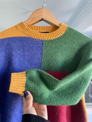 Abrigo lana vintage multicolor