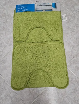 Tappeto bagno 3 pezzi verde