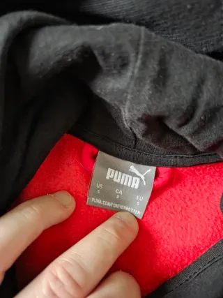 Felpa zip ac milan originale puma