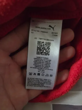 Felpa zip ac milan originale puma