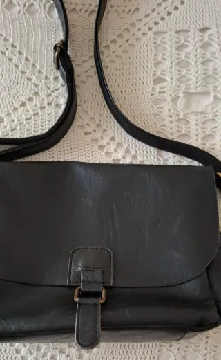 Borsa tracolla similpelle nera