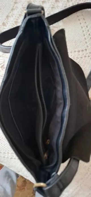 Borsa tracolla similpelle nera