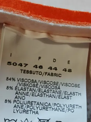 Cappotto leggero arancione XXL