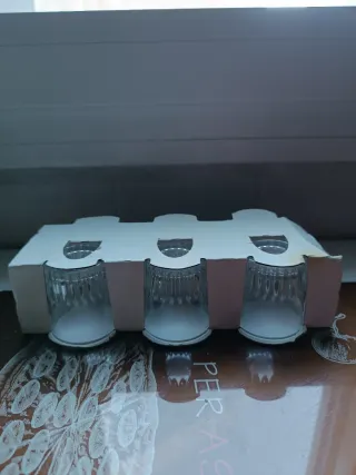 6 Vasos de chupito de cristal