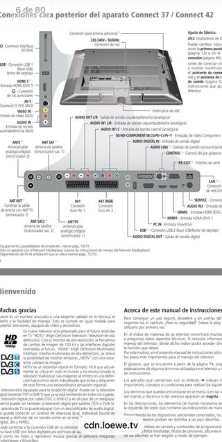 TV Loewe Connect 42 Blanca