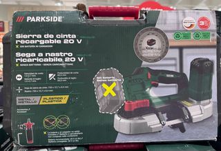 Sega a nastro Parkside 20V (senza batteria)