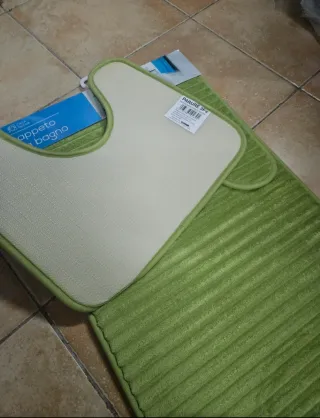 Tappeto bagno verde