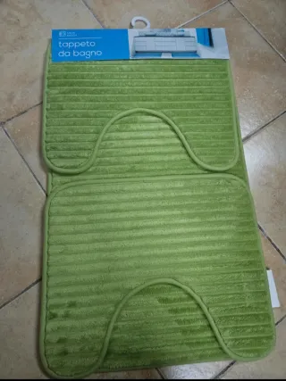 Tappeto bagno verde