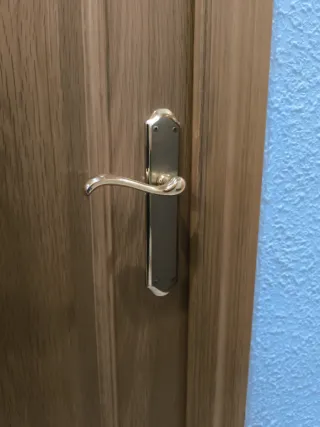 Manillas doradas para puertas