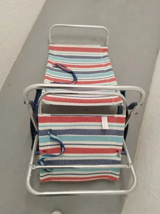 Silla Playa Plegable Rayas