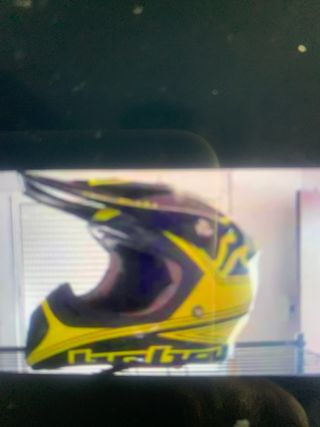 Casco Hebo Motocross Negro y Amarillo Talla S