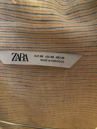 Camicia lunga Zara Beige Taglia Unica