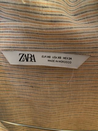 Camicia lunga Zara Beige Taglia Unica