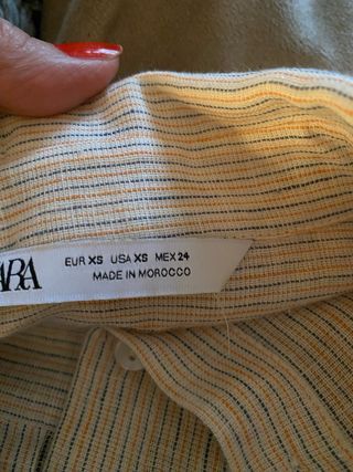 Camicia lunga Zara Beige Taglia Unica