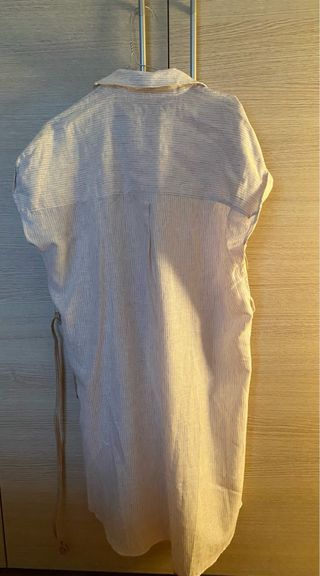 Camicia lunga Zara Beige Taglia Unica