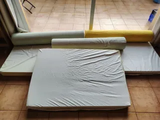 Colchonetas para sofás de palets + respaldo