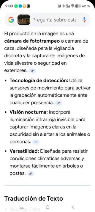 Cámara de visión nocturna