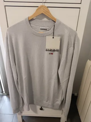 Jersey Napapijri Gris Talla M Nuevo
