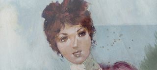 M.T. Vittoriano: Damina Olio su tela 20x30