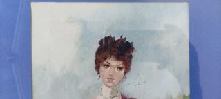 M.T. Vittoriano: Damina Olio su tela 20x30