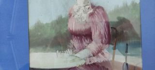 M.T. Vittoriano: Damina Olio su tela 20x30