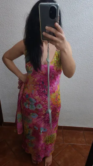 Vestido fiesta estampado floral M