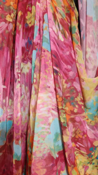 Vestido fiesta estampado floral M