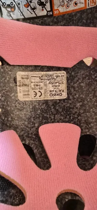 Patines en línea Oxelo talla 39 + Casco rosa