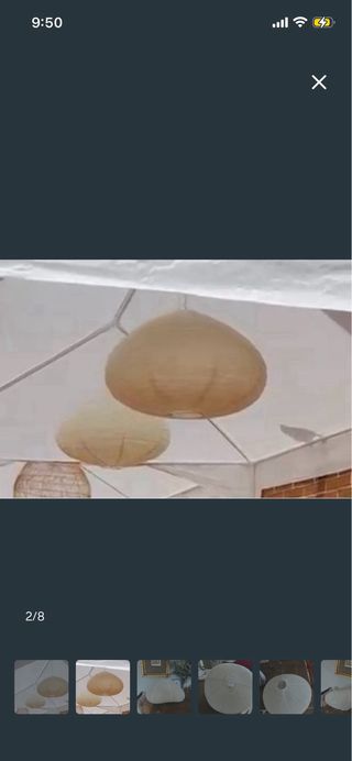 Pantalla lámpara tela beige/blanca