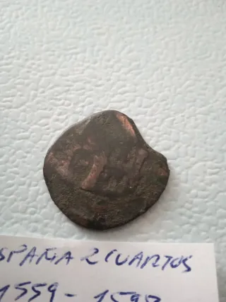 Moneda España 2 Cuartos 1559-1598