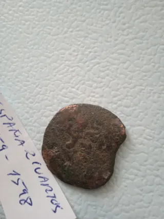 Moneda España 2 Cuartos 1559-1598