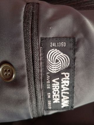 Chaqueta de vestir negra hombre