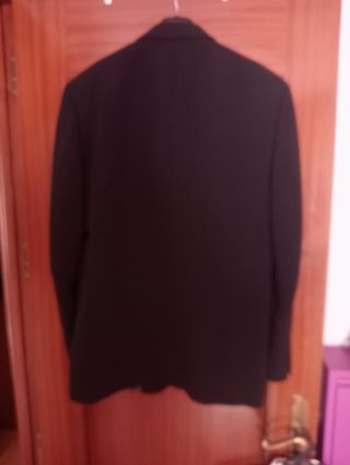 Chaqueta de vestir negra hombre