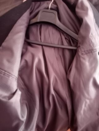 Chaqueta de vestir negra hombre