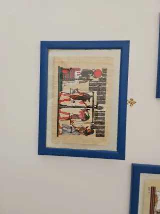 Cuadros Egipcios Papel y Madera