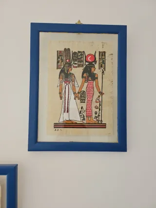 Cuadros Egipcios Papel y Madera