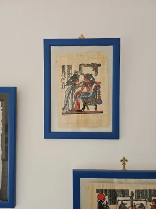 Cuadros Egipcios Papel y Madera