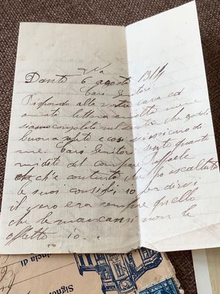 Corrispondenza vintage USA / Italia 1914