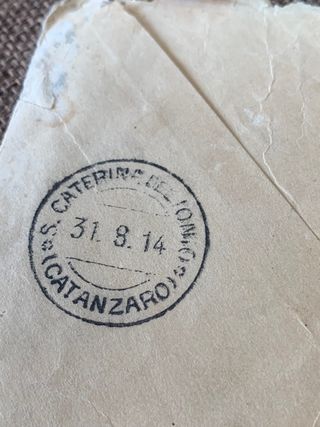 Corrispondenza vintage USA / Italia 1914